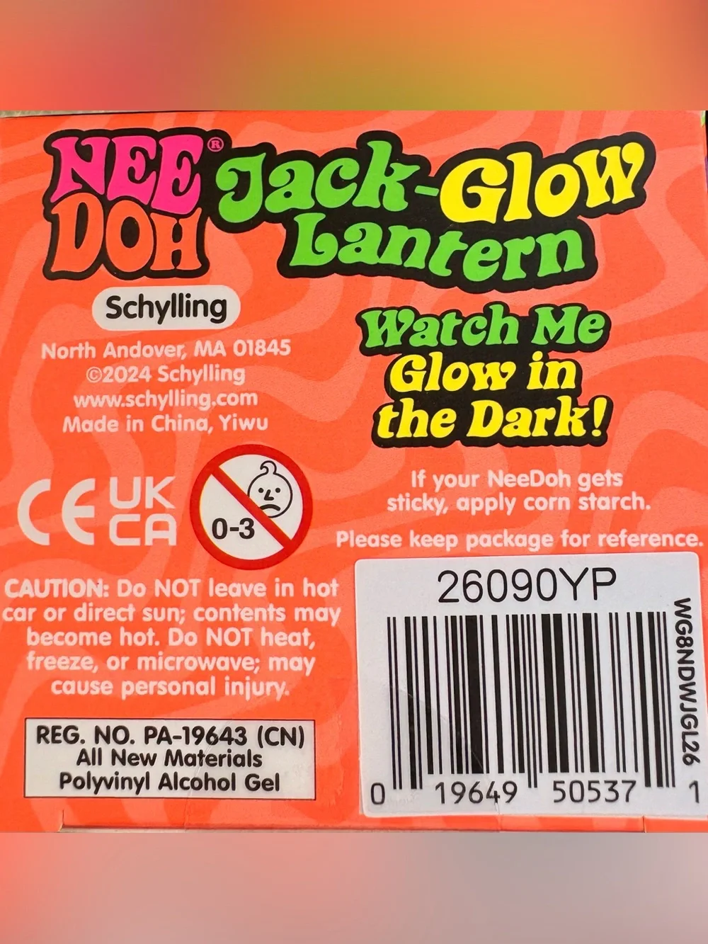 NeeDoh Jack-Glow Lantern - Green Schylling